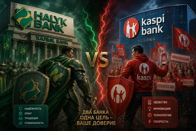 Halyk против Kaspi: тихая война за казахстанский бизнес